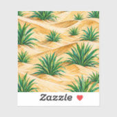Sticker Desert Dunes Agave Pattern (Feuille)