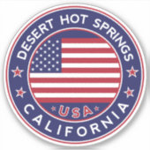 Sticker Desert Hot Springs Californie, Desert Hot Springs (Devant)