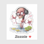 Sticker Design amusant et Éffrayant (Feuille)