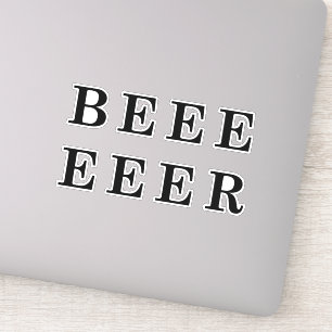 Sticker Design Beer, Bière