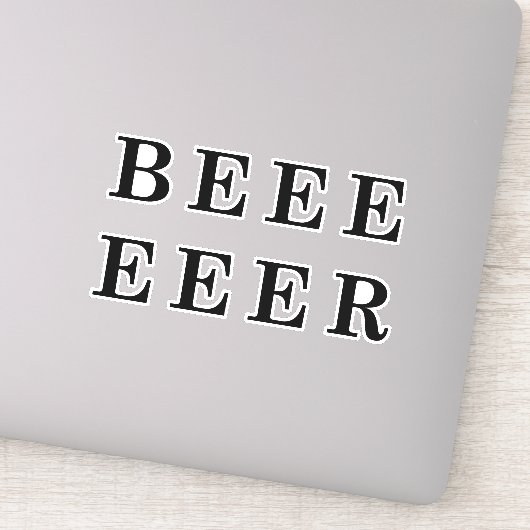 Sticker Design Beer, Bière (Détail)