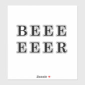 Sticker Design Beer, Bière (Feuille)