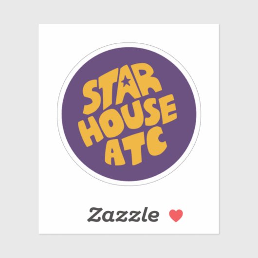 Sticker Design circulaire Starhouse (Feuille)