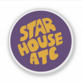 Sticker Design circulaire Starhouse (Devant)