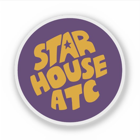 Sticker Design circulaire Starhouse (Devant)