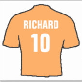 Sticker Design de chemise de football en or ancien. (Devant)