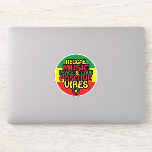 Sticker Design de reggae avec des citations positives et d (Ordinateur)