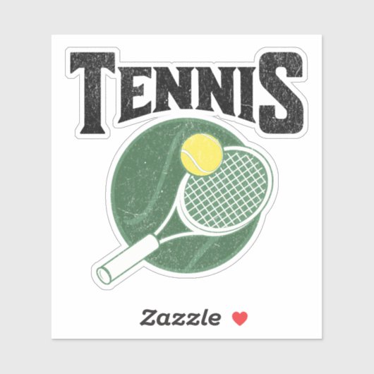 Sticker Design de tennis (Feuille)