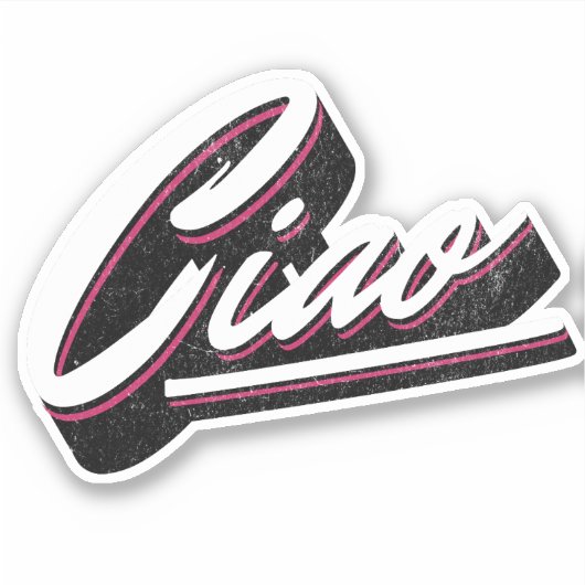 Sticker Design de texte Ciao (Devant)