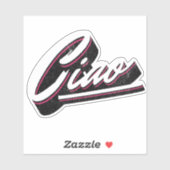 Sticker Design de texte Ciao (Feuille)