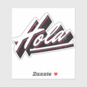 Sticker Design de texte Hola (Feuille)