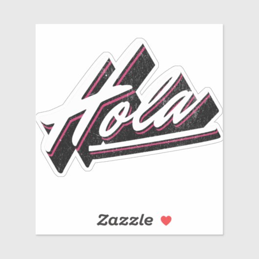 Sticker Design de texte Hola (Feuille)
