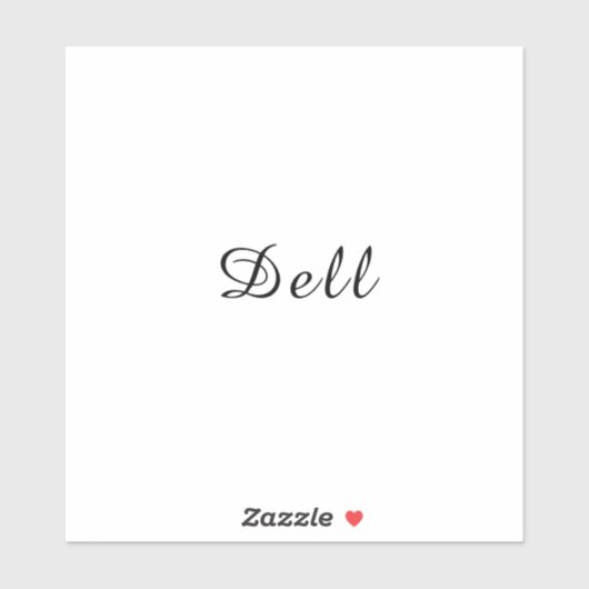 Sticker Design Dell Minimaliste Moderne Élégant (Feuille)