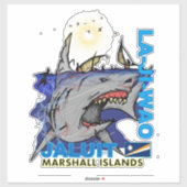 Sticker Design des Îles Marshall (Feuille)