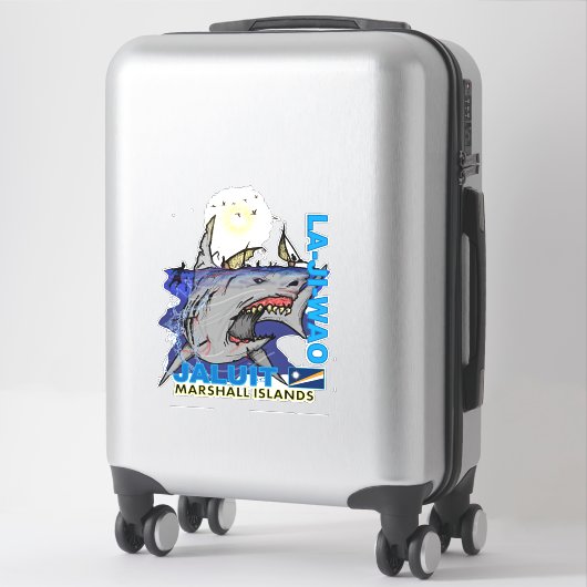 Sticker Design des Îles Marshall (Sur valise)