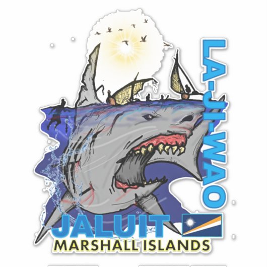 Sticker Design des Îles Marshall (Devant)