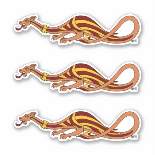 Sticker Design Dragon Médiéval 2015 (Devant)