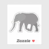 Sticker Design éléphant (Feuille)