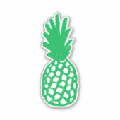 Sticker Design en ananas vert (Devant)