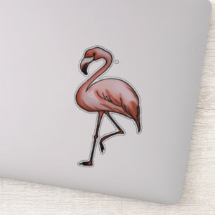 Sticker design flamand rose