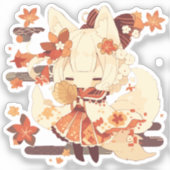 Sticker Design japonais inspiré par Yokai (Recto)