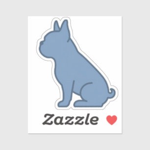 Sticker Design Minimaliste de Bouledogue Français
