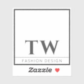 Sticker Design mode blanc (Feuille)