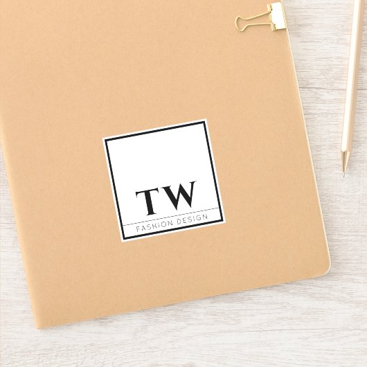 Sticker Design mode blanc (Carnet)