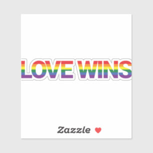 Sticker Design moderne, simple, coloré, dynamique L'amour