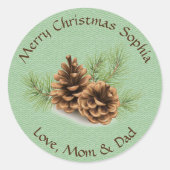 Sticker design Pine Cone Étiquette (Devant)
