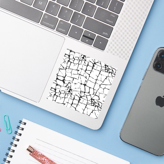 Sticker Design sec Quinze (Ordinateur portable avec iPhone)
