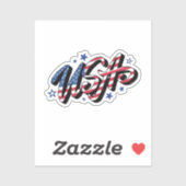 Sticker design usa (Feuille)