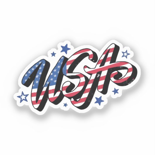 Sticker design usa (Recto)