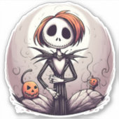 Sticker design Zombie de dessin (Devant)