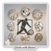 Sticker "Designs inspirés du football" (Devant)