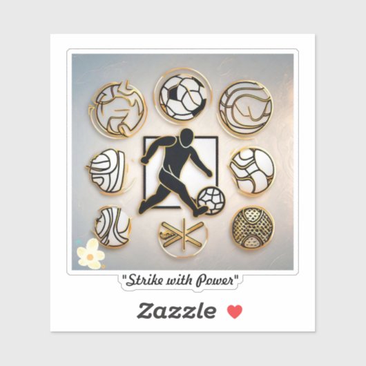Sticker "Designs inspirés du football" (Feuille)