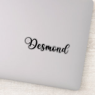 Sticker Desmond Nom - Calligraphie manuscrite
