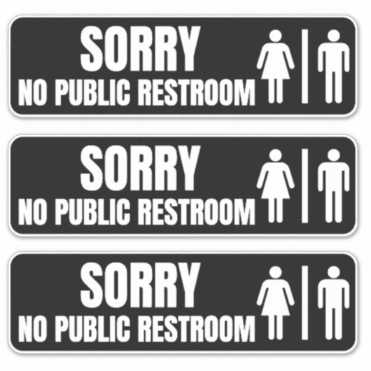 Sticker Désolé Pas De Panneau De Rénovation Publique (Devant)