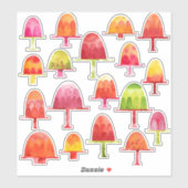 Sticker Dessert de gelées (Feuille)