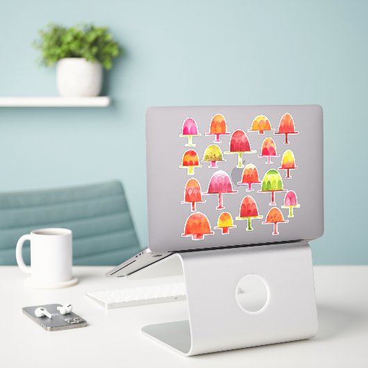 Sticker Dessert de gelées (Ordinateur portable sur le bureau)