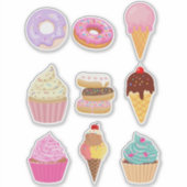 Sticker Dessert enchanteur pour les enfants et les amateur (Devant)