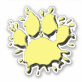 Sticker Dessin à paille de chien d'or (Devant)