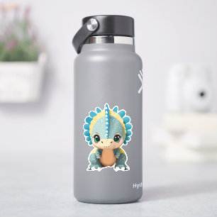 Sticker Dessin animé de bébé dinosaure mignon