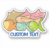 Sticker Dessin animé de Fishes (Devant)