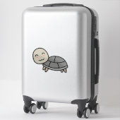 Sticker Dessin animé de tortue (Sur valise)