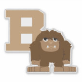 Sticker Dessin B pour Bigfoot Sasquatch (Devant)