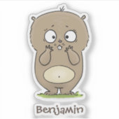 Sticker Dessin d'adorable hamster (Devant)