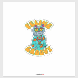 Sticker Dessin d'art pour chat Fun Super Feed