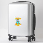 Sticker Dessin d'art pour chat Fun Super Feed (Sur valise)