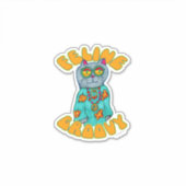 Sticker Dessin d'art pour chat Fun Super Feed (Devant)